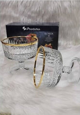 Paşabahçe 51749 Ice Cream Stand Elysia Gilded 2 Pieces